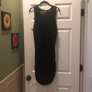 Torrid Little Black Dress with Lace size 2 ruching